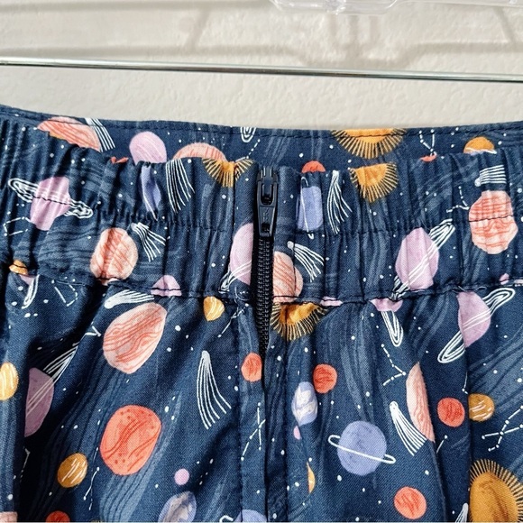 Retrolicious Space Always In Orbit Skater Skirt Blue Size Medium Flare Highrise - Picture 7 of 9